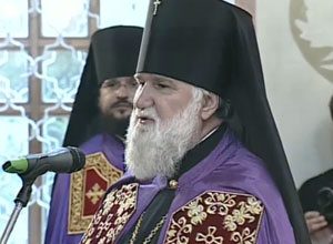 Святейший Патриарх Московский и вся Руси Кирилл. Божественную Литургия в Знаменском соборе