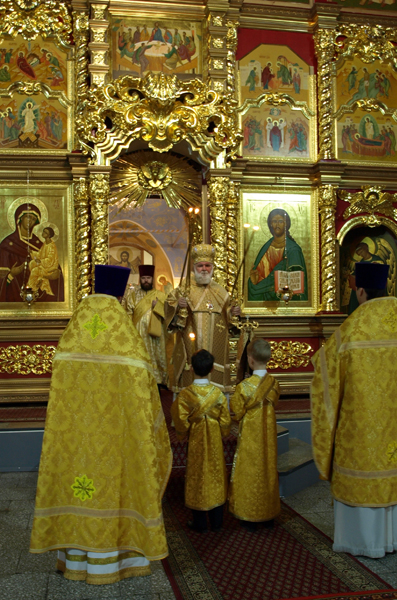 Архиерейское служение 23 ноября в соборе Богоявления г. Иркутска